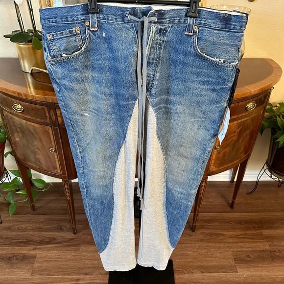 Greg Lauren 50/50 Levi & Joggers - Picture 1 of 9